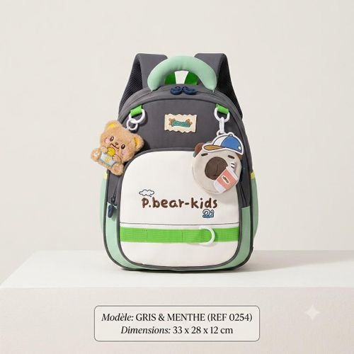 Sac à dos d'école primaire Motif dessin animé, multicolore
