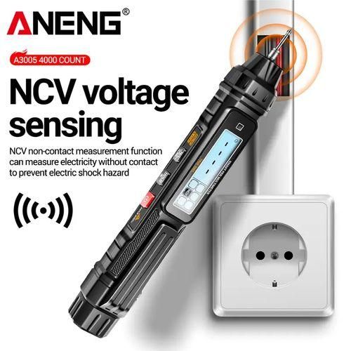 A3005 Mini Multimètre Numérique, Type De Stylo 4000 Compteurs Professionnels D'électricien - Noir