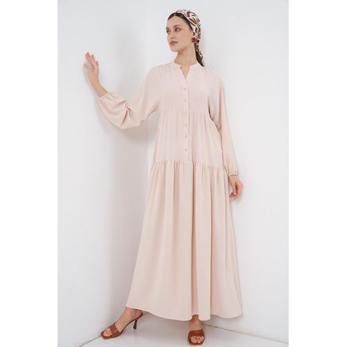 Robe Longue Et Pudique Pour Femme 2527 - Beige