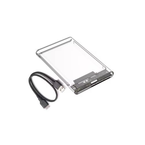 Boîtier HDD Transparent pour boîtier de disque dur 2.5 boîtier HDD SATA vers USB 3.0 type-c 3.1 Type C boîtier de disque dur externe Mobile