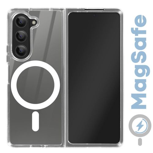 Coque Magsafe Transparente Samsung Galaxy Z Fold 5 + 1 Antichoc 9D