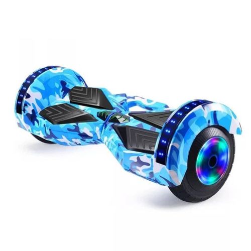 Hoverboard-mp3 Music Bluetooth lumineux 8 Pouces + Kit De Protection Genouillères Coudières