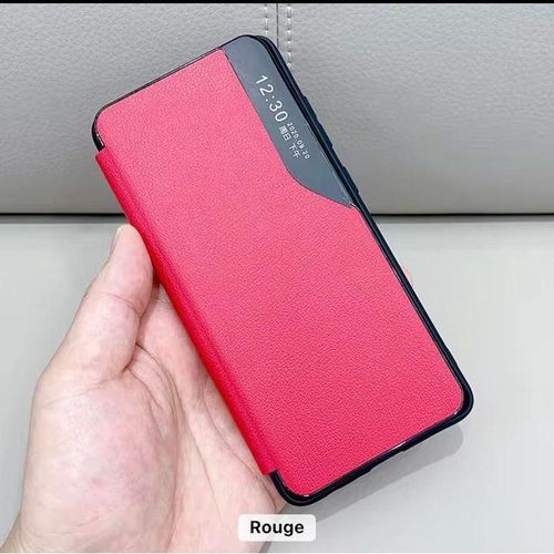 Xiaomi Etui coque À Rabat Compatible Redmi Note 14 Pro / 14 Pro Plus - rouge + 1 antichoc
