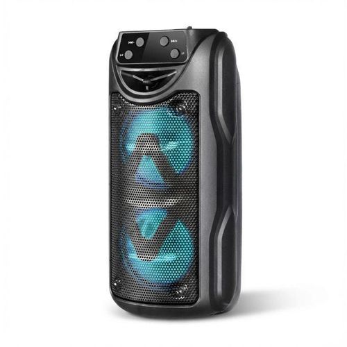 ShebSheb Enceinte Bluetooth Portable avec Doubles Haut-Parleurs de 5W, Éclairage RGB, Lecture USB/TF, Charge Rapide, Batterie 1200mAh, Idéale pour les Soirées et la Musique Live