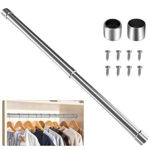 Barre penderie, tringle vêtements, barre placard inox, penderie télescopique, rangement armoire, organisation placard
