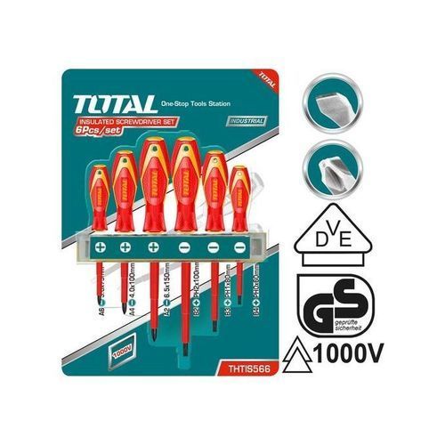 Lot De 6 Tournevis électriques 1000 V -Rouge