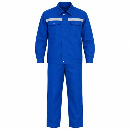 Ensemble de Travail Professionnel 2 Pièces Réfléchissant – Bleu