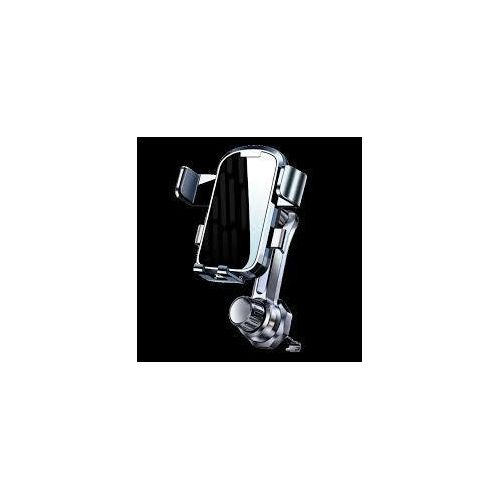 Support de téléphone pour grille d'aération de voiture - Bras réglable en forme de L avec ventouse, rotation à 360°, fixation stable et anti-vibrations pour la navigation GPS, compatible avec la plupart des véhicules.