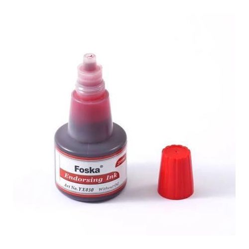 Encre pour tampon Rouge - Lot de 6