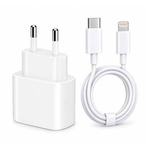 Chargeur Secteur 150 W USB-C avec Câble USB-C vers Lightning – Prise EU – Compatible iPhone