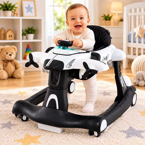 Trotteur bébé pliable avec hauteur et vitesse réglables
