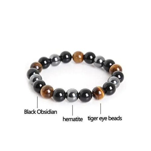 Bracelets Pearl Bracelet En Pierre Naturelle De Oeil De Tigre -Hématite- Onyx Homme/Femme BG