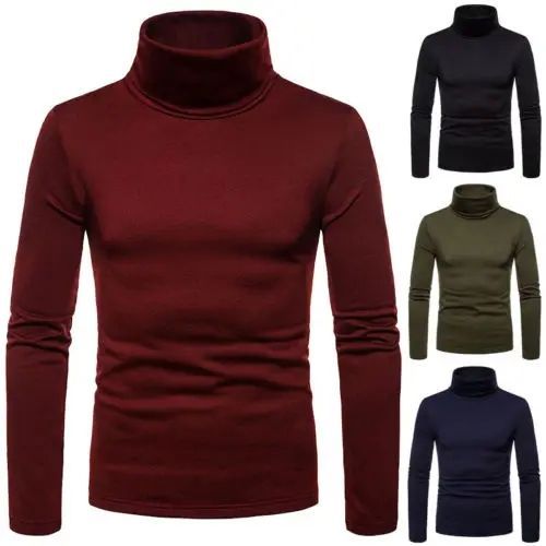 LOT DE 4 PULL-OVER Parisien Col Enroulé