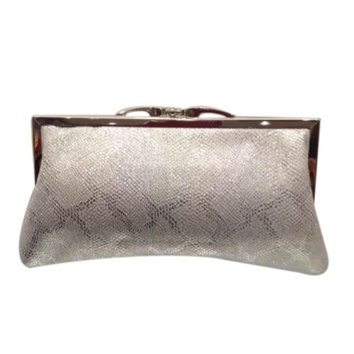 Pochette / Porte-Feuilles Femme En Cuir - Argent