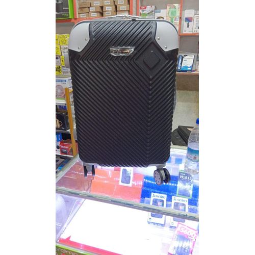 Valise cabine de luxe en caoutchouc incassable 27A, 10 kg, avec serrure à épingle – Valise de voyage résistante pour les voyages d'affaires et de loisirs.