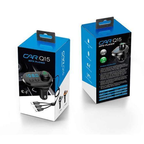 Bluetooth Kit Transmetteur Sans Fil Pour Voiture Q15 - Noir