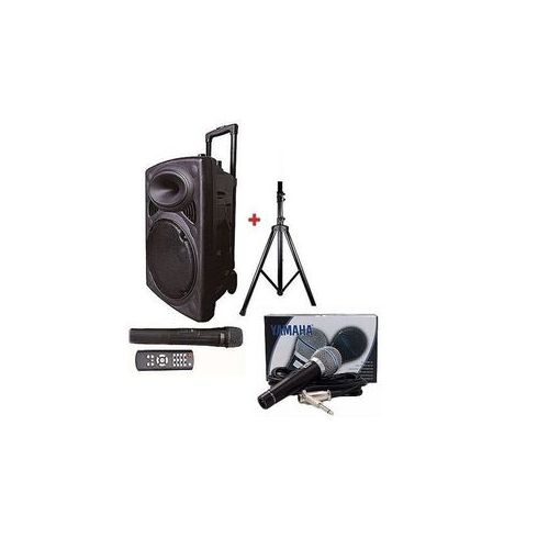 BAFFLE Enceinte Haut Parleur Bluetooth Original +2 Micros + Pieds