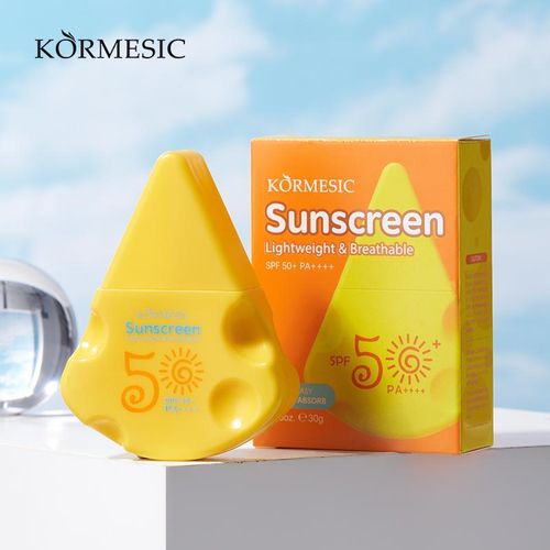 Crème solaire 5 en 1 à large spectre SPF50+ PA++++, essence aqueuse légère, protection UVA/UVB forte, résistante à l'eau, non grasse et douce pour le visage et le corps (petit triangle)