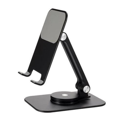Support De Téléphone/tablette Rotatif Pliable à 360 Degrés Aluminium Pour Bureau BG