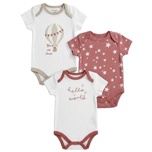 Lot de 3 Barboteuses Bébé en Coton Doux Premium 6 à 9 Mois – Multicolore