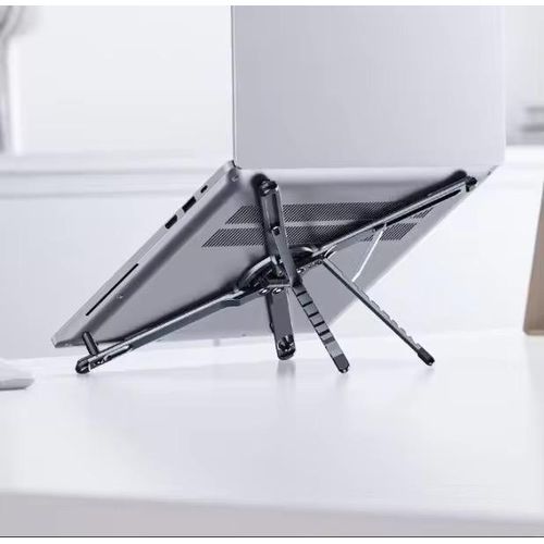 Support pour ordinateur portable pliable en alliage d'aluminium tendance 2 en 1