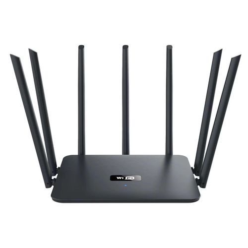 Routeur domestique à sept antennes avec Wi-Fi haut débit, excellente pénétration des murs et double bande.