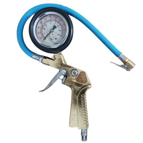 Pistolet De Gonflage De Pneu Avec Manomtre Pour Vulgarisateur -Or
