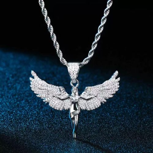 Collier Chaîne Cubaine pour Hommes, Style Hip-Hop, Argent