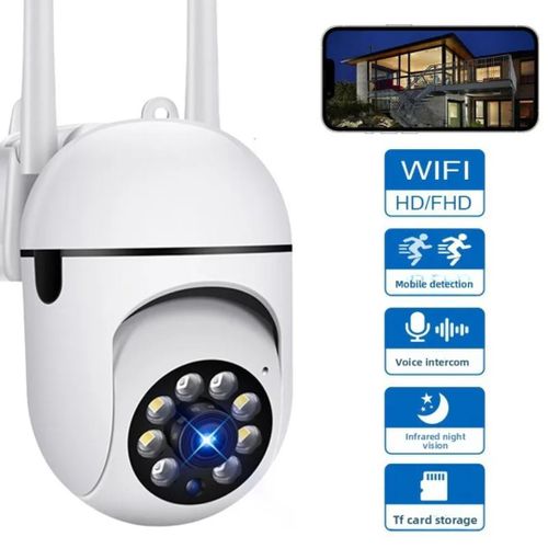 Mini Caméra PTZ Extérieure Sans Fil WiFi 1080P 360 Degrés Sphérique IP Surveillance Domestique Réseau 4G NVR 2MP Objectif Alarme Intérieur