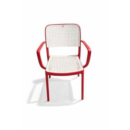 Chaise - Plastique Adulte de salon balcon Blanc Rouge
