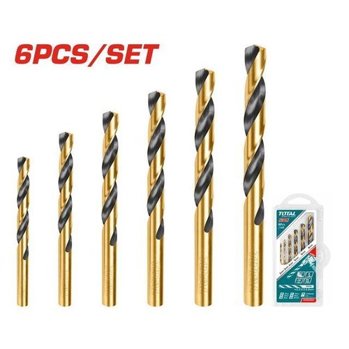 Coffret De Forets HSS Métal 6 Pièces - TACSD0605 - Forets Helicoïdaux 2 à 8mm