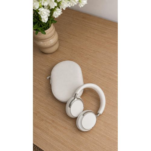 Casque Bluetooth Premium avec un étui de transport rigide - Blanc