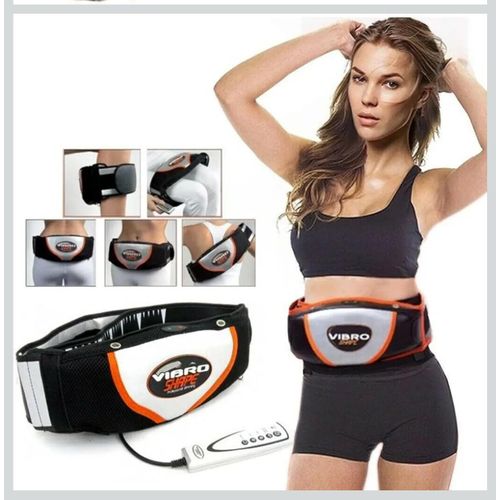 VIBRO SHAPE - CEINTURE DE MASSAGE IDÉAL POUR VENTRE-ABDOS-CUISSES- JAMBES À 5 VITESSE AVEC TÉLÉCOMMANDE