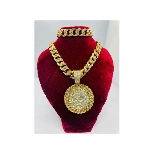 Acier Inoxydable FASHION chaine luxueuse bling OR