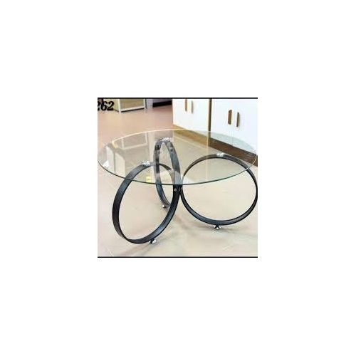 TABLE BASSE RONDE VITREE