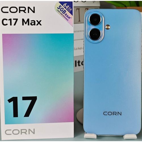C17 MAX - Bleu Clair - 6,67 pouces HD * Écran perforé Dual SIM 64 Go 3+2 (5) GO Batterie 5000 mAh 3G Caméra Ultra 13 MP Caméra AL 8 MP Octa-core Android Double haut-parleur (coque+anti choc inclus) -12 Mois Garantie