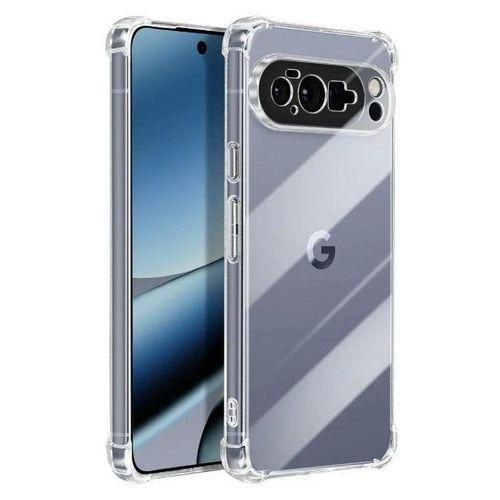 Coque transparente compatible Google Pixel 10 Pro XL avec 1 antichoc - Transparent