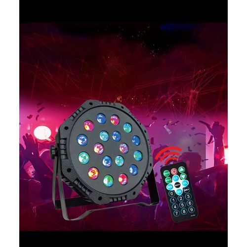 Projecteur LED RGB Disco – Lumière de Fête avec Télécommande et Commande Vocale