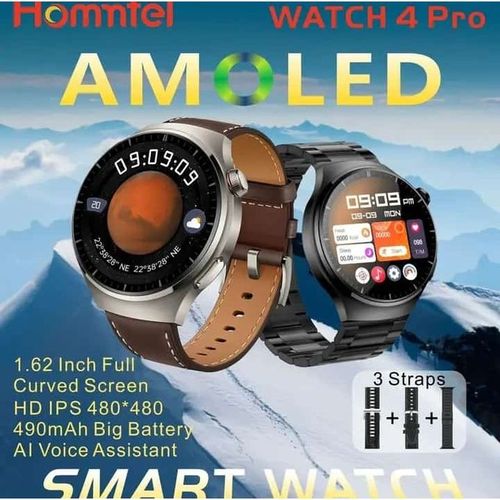 Watch 4 Pro - Montre Connectée à Ecran Incurvé AMOLED