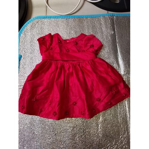 Robe princesse rouge pour bébé 7 mois et plus