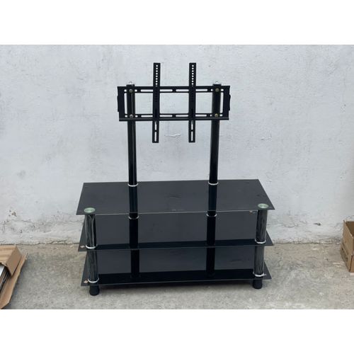 Table TV Vitré Avec Support TV 17-60 Pouces