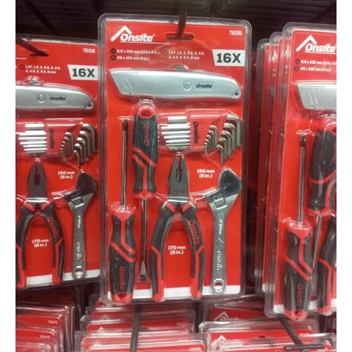 Kit de 10 Outils à Main en Acier au Carbone – Ensemble de Bricolage
