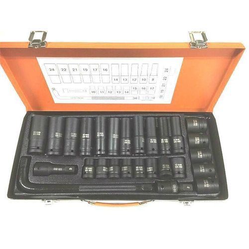 Ensemble De 27 Douilles à Chocs Profonds Et Courts De 1/2