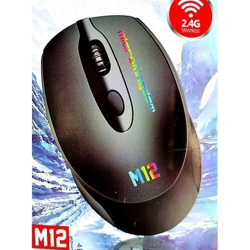 Souris De Jeu Sans Fil à Rétroéclairage Coloré -Noir