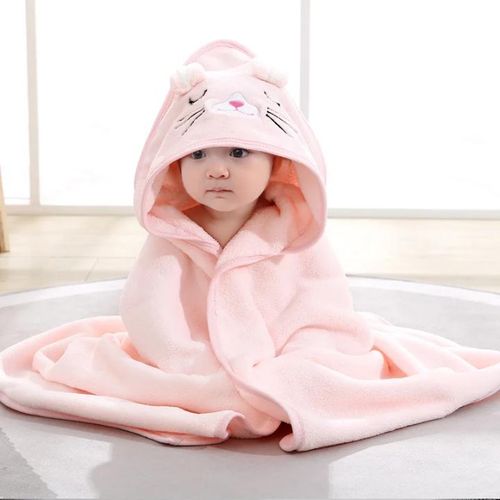 COUVERTURE À CAPUCHE OU SORTIE DE BAIN BÉBÉ
