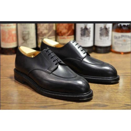 soulier en cuir pour homme-noir