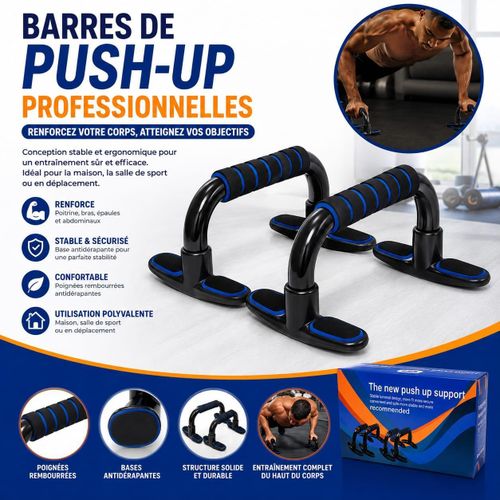 Barres de Push-Up Professionnelles – Poignées de Pompes Antidérapantes