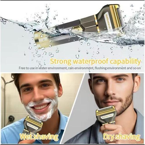 Puissant Rasoir électrique Aste Pour Hommes, Tondeuse à Barbe 3 En 1, Toiletteur Corporel