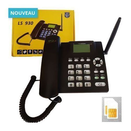 TÉLÉPHONE GSM 2 SIM LS 930 - Noir