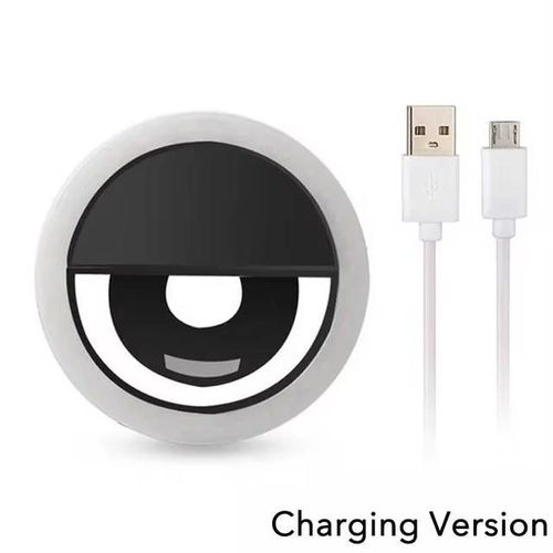 USB Rechargeable LED Selfie anneau remplir lumière téléphone portable prendre des Photos Live Streaming beauté LED 3 vitesse réglable remplir lumière Clip pour vidéo en direct